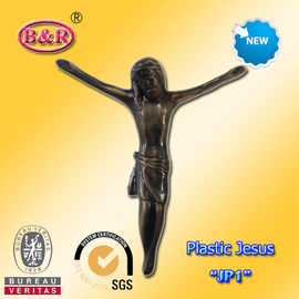 प्लास्टिक यीशु क्रॉस और क्रूसीफिक्स मॉडल &quot;जेपी 1&quot; आकार 13 × 15 सेमी अंतिम संस्कार सजावट