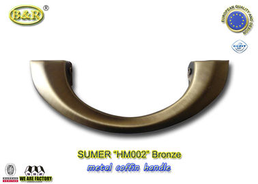 एचएम 002 धातु ताबूत हैंडल मरो कास्टिंग रंग प्राचीन कांस्य आकार 20 * 8 सेमी चंद्रमा आकार यूरोपीय डिजाइन