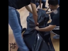 pvc body bag with 6 handles