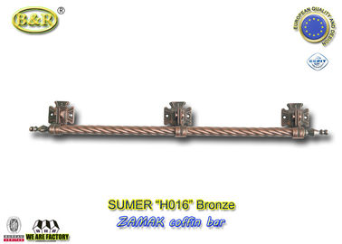 रेफरी नहीं H016 धातु ताबूत बार जस्ता लंबी बार इटली डिजाइन ताबूत फिटिंग 1 मीटर लंबी 3 मामले