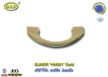 17 x 6.5 सेमी धातु ताबूत हैंडल HM001 गोल्ड रंग कास्केट हैंडल यूरोपीय शैली और डिजाइन हैंडल